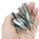 10 Pcs 70mm Soft Silicone Fishing Lures Minnow Lure Crank Bait Tackle Newly