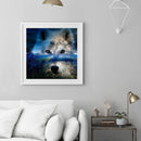 DIY Wolf Animal Oil Paint by Numbers Coloring Drawing Acrylic Painting Gift Kit