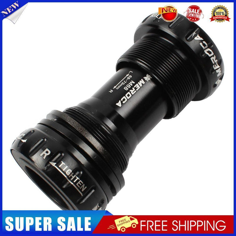 Mountain Bicycle BB Bottom Bracket MTB Bike Screw-in Crankset Parts (Black)