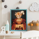 Dame Cat Oil Paint By Numbers Kit DIY Frameless Drawing for Adults Home Decor