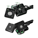 QR40 Camcorder Tripod Monopod Ball Head Quick Release Plate for DSLR Camera Cam