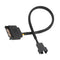 2pcs Sleeved SATA 15Pin to Small 4Pin Fan Power Adapter Extension Cable