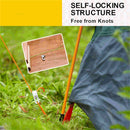 Camping Equipment Automatic Lock Hook Automatic Lock Tent Hooks No Knot Hook
