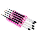 5 Grid Nail Art Pen Holder Acrylic UV Gel Crystal Brush Carrier Stand Rack