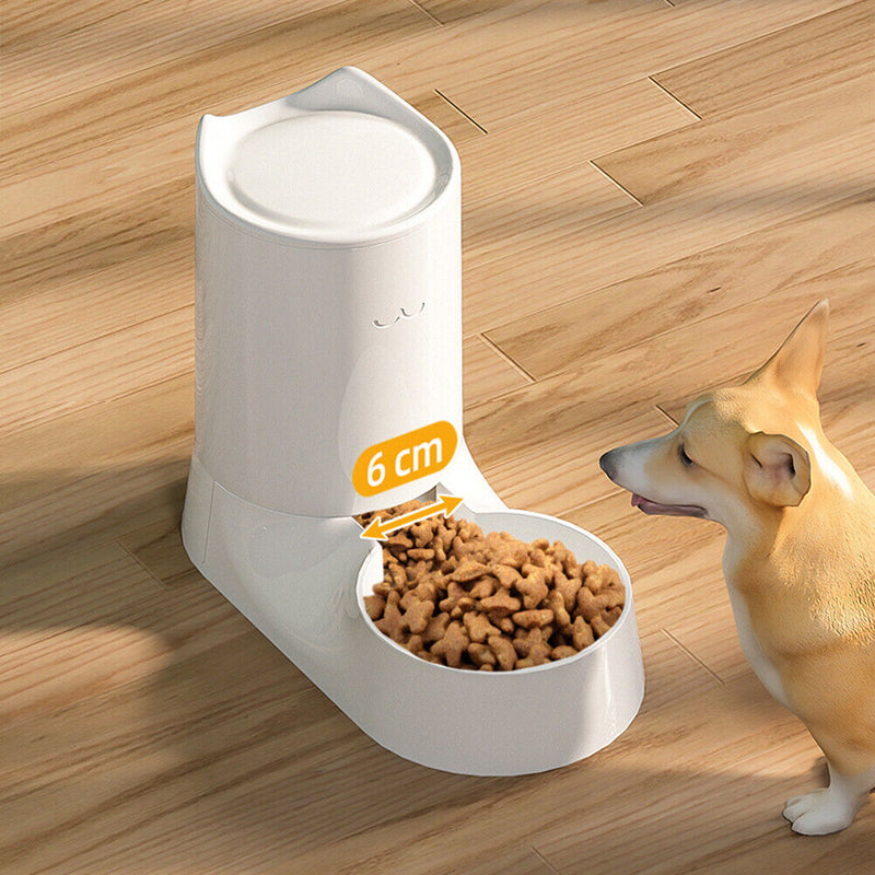 Dog Food Bowl Puppy Feeding Dish Cats Automatic Drinking Fountain (Feeder) Newly