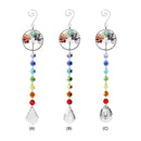 DIY Crystal Beads Rainbow Pendant Handcraft  for Home Decor (A)