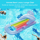 #A Swimming Pool Lounge Chair Water Inflatable Floating Row Air Mat Beach Equipm