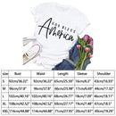 Independence Day Print America Letter Tea T-Shirt (White S)