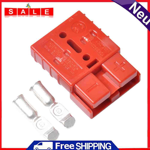 50A 600V Battery Charging Bipolar Plug with Terminals Portable Quick Connector