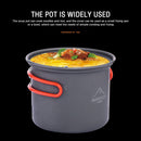 WIDESEA Outdoor Camping Pot Cooking Travel Hiking 1 Person Cookware Sets Newly