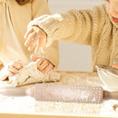 Wooden Snowflake Elk Embossed Rolling Pins Embossing Baking Cookies Biscuit