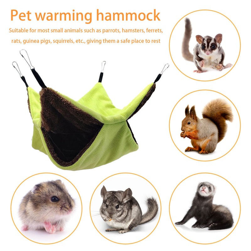 Small Animal Hammocks Warm Plush Small Rabbit Bed Hammock Sugar Gliders Cage