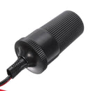 12V Battery Clip To Car Cigarette Lighter Female Socket Adapter Cable Clamp #