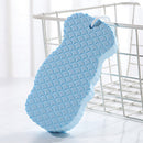 Soft Exfoliating Bathing Sponge Scrubber Exfoliating Massager Tool (Blue)