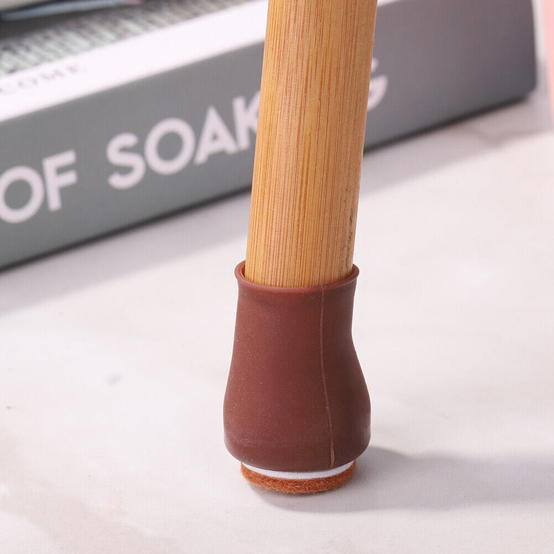 4pcs Silicone Furniture Leg Covers Table Chair Feet Thick Pad Floor Protector