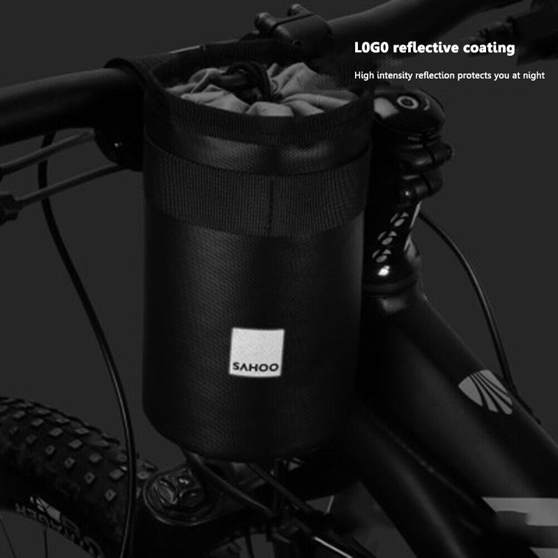 SAHOO Removable Bike Front Water Bottle Bag Bicycle Insulation Kettle Pouch