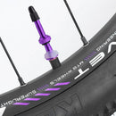 2pcs 40mm MTB Road Bike Extender Valves Tubeless Presta Valve Core (Purple)