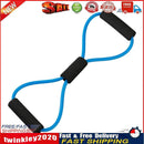 8 Word Rubber Yoga Fitness Chest Expander Rope Workout Equipment (Blue) Newly