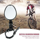Bicycle Rear View Mirror MTB Road Bike Handlebar Rearview Plane Mirror Blac