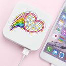 1 Set Mosaic Fridge Stickers Round Diamond Painting Stickers Craft Cup Decals