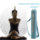 Yoga Mat Shoulder Carrier Bag Exercise Pilates Pads Backpack (Light Blue) Newly