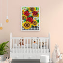 Diamond Drawing Sunflower Ladybug Specially Shaped Partial Drill 5D DIY Cr
