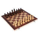 3 in 1 Chess Checkers Backgammon Set, Wooden Chess Pieces Board Game (1)