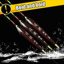Fishing Float Wood Bobber Luminous Carp Fishing Night Buoy Tackle (3pcs) Newly
