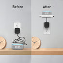 1pc Smart Bluetooth-compatible Speaker Wall Bracket Outlet Holder (White) Newly