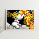 5D Sunflower Elephant Mosaic Diamond Painting Drawing Full Round Drill Handcraft