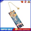 Flamingo Metal Bookmarks Brass Baking Varnish Ginkgo Leaf Pendant Book Marker