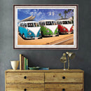 5D DIY Full Drill Diamond Painting Bus Cross Stitch Embroidery (40X30cm)