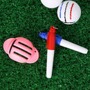 Golf Ball Line Liner Marker Pen Alignment Marks Tool Training Aids (Pink) Newly