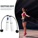 Smart Skipping Rope Counter Exercise Student Sports Jump Rope (Black White)