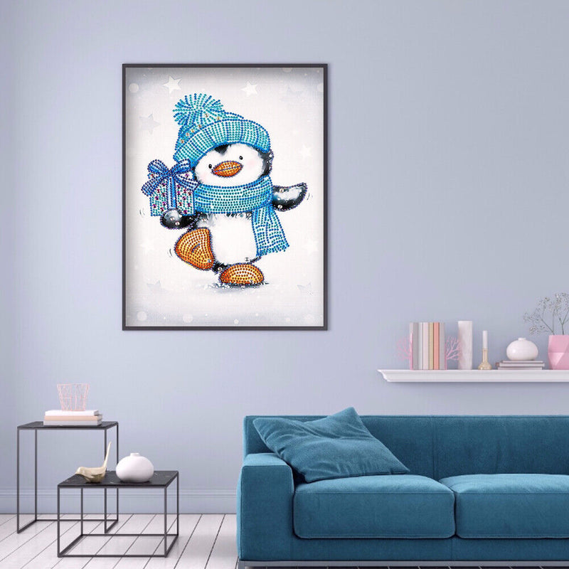DIY Cartoon Penguin Diamond Painting Mosaic Special Shaped Home Room Decor