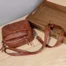 Fashion Crossbody Tote Bag Solid Multi-pocket Soft PU Shoulder Money Phone Purse
