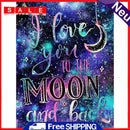 5D DIY Full Drill Diamond Painting Night Sky Cross Stitch Kit Bedroom Wall Decor