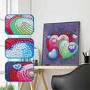 5D DIY Special-shaped Diamond Painting Cross Stitch Embroidery (H030 Heart)