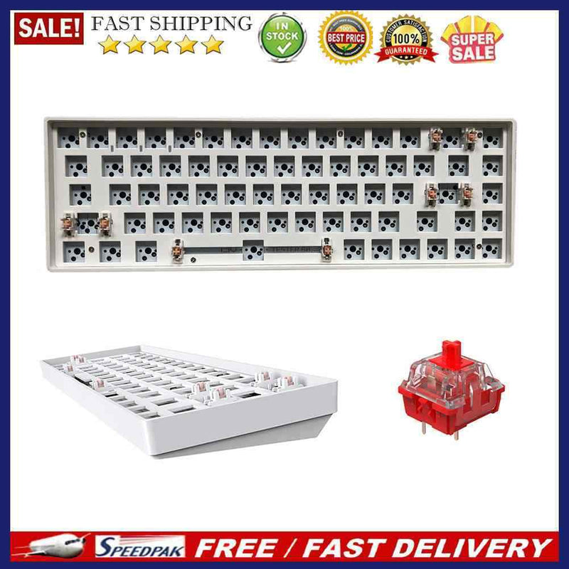 Hot Swap Keyboard Kit Bluetooth-compatible 5.0 with 2.4G Wireless USB Receiver