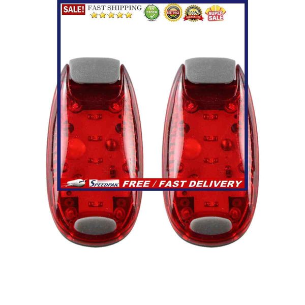 LED Safety Light 2 Pack Clip on Running Light for Runners Joggers Pets Bike