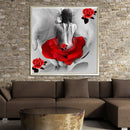 5D DIY Round Drill Diamond Painting Rose Girl Cross Stitch Embroidery Kit Newly