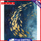 Hand Painted DIY Shoal of Fish Oil Canvas Paint By Numbers Drawing Kit Ornaments