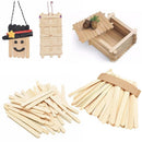 50pcs/Lot Burlywood Wooden Popsicle Market Stick Kids Crafts Art DI