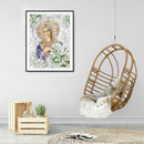 5D DIY Special Shaped Diamond Painting Flower Goddess Poster Picture Set