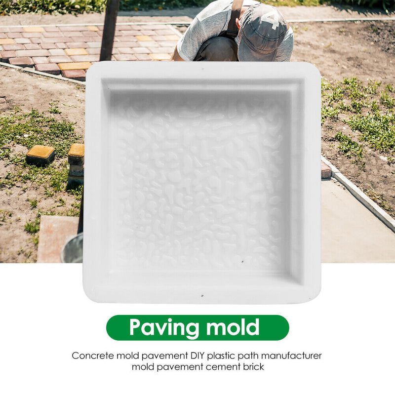 Reusable Garden Road Mold DIY Manually Paving Concrete Cement Brick Mould Newly