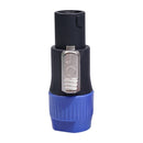10pcs NL4FC Speaker Connectors 4 Pin Male Audio Speakon Ohm Plug (10x Blue)