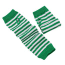 Fashion Striped Long Women Gloves Stretchy Knitted Fingerless Gloves Arm Warm