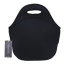 Neoprene Lunch Tote Bag Insulated Waterproof Lunch Box Container (Black)