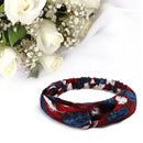 Women Girls Summer Print Bow Cross Headbands Fashion Hairbands Hair Accesso
