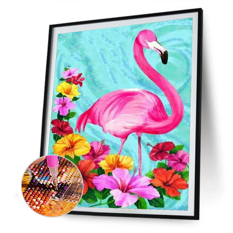 Diamond Painting Flamingo Full Round Drill Picture of Rhinestone DIY Drawing